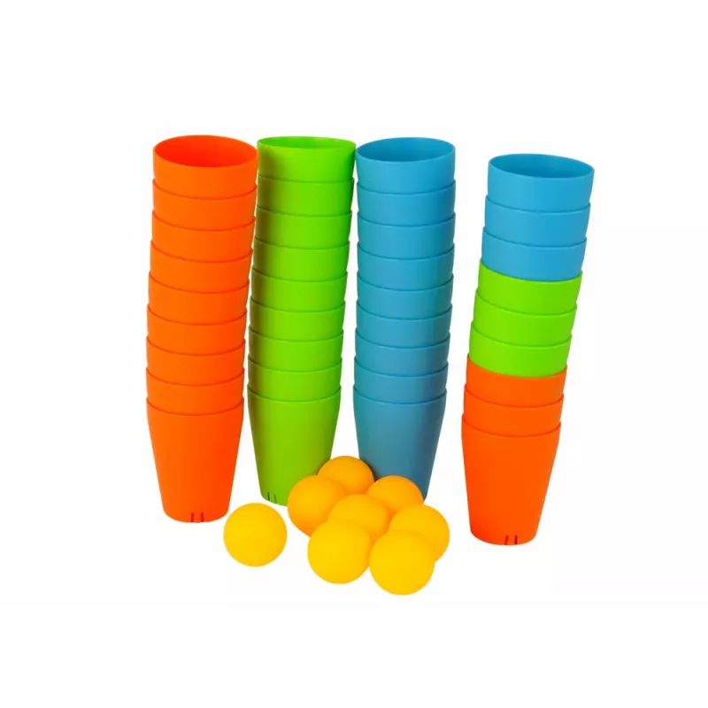LEAN TOYS Cups puzzle game 3 in 1 44 pezzi