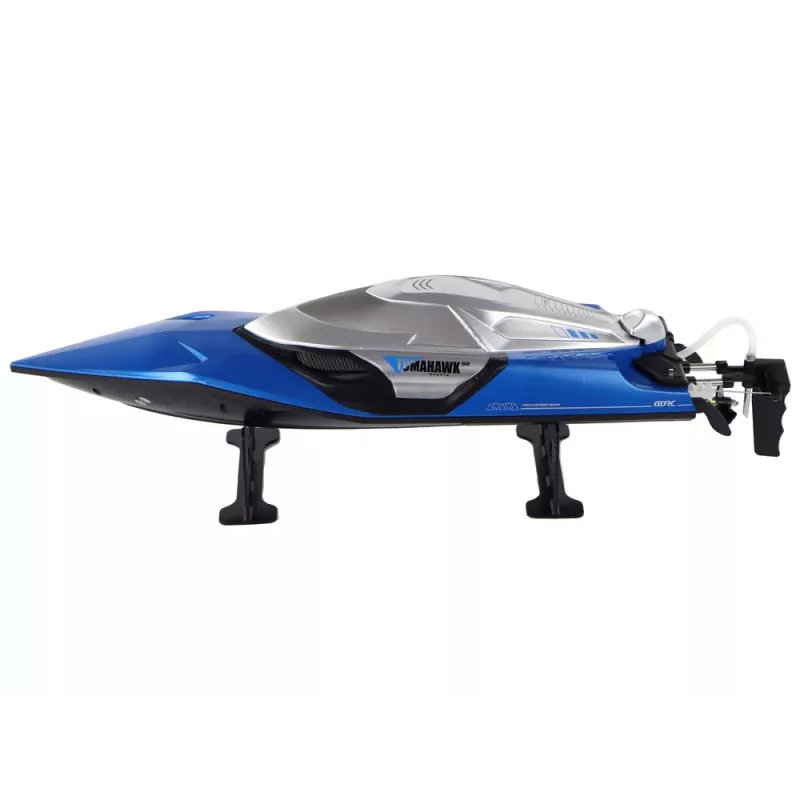 LEAN TOYS Motoscafo R/C 2.4G Luci 30 km/h Blu
