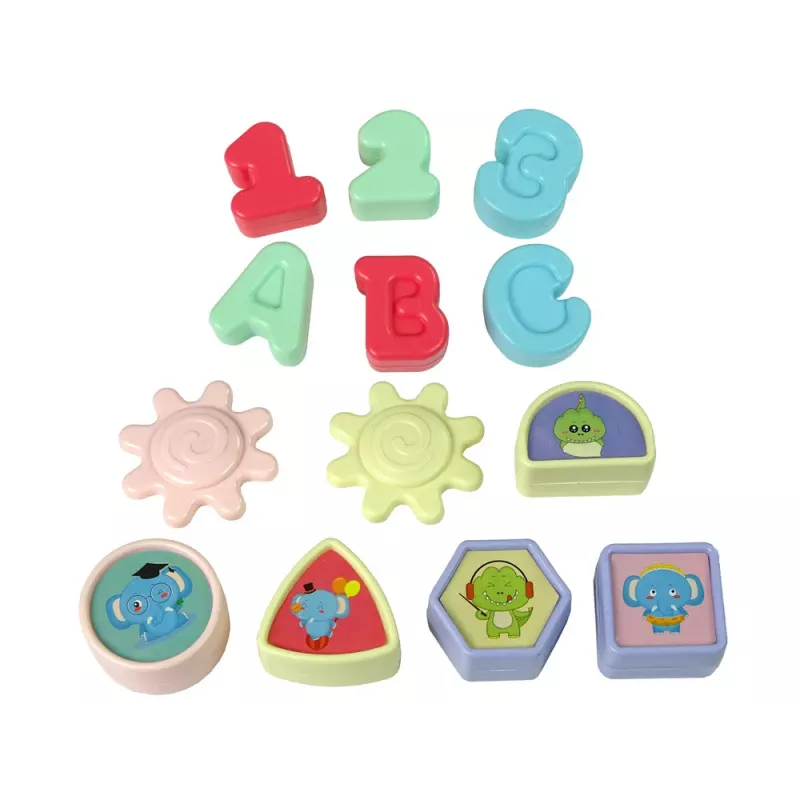 LEAN TOYS telefono interattivo ordinatore per imparare forme, numeri e pianoforte