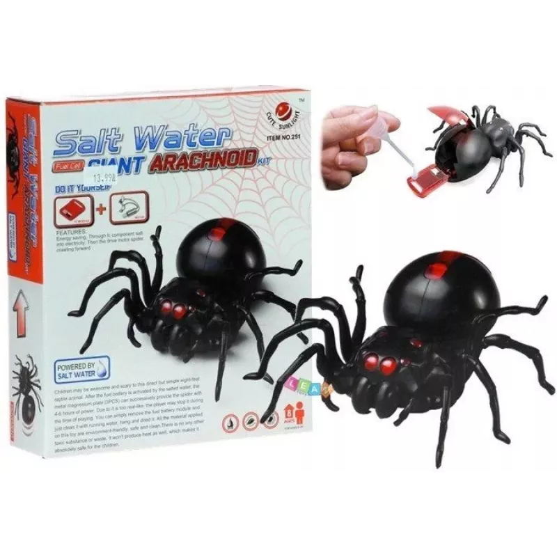 LEAN TOYS kit ragno ad acqua salata fai da te nero