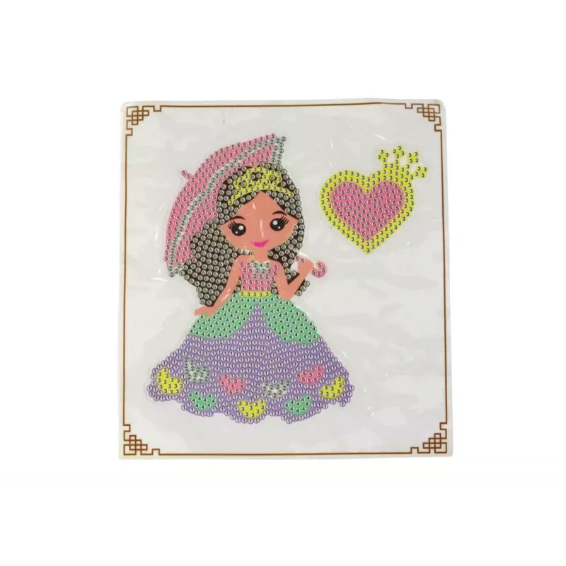 LEAN TOYS Set perline fai da te principessa portachiavi tascabile