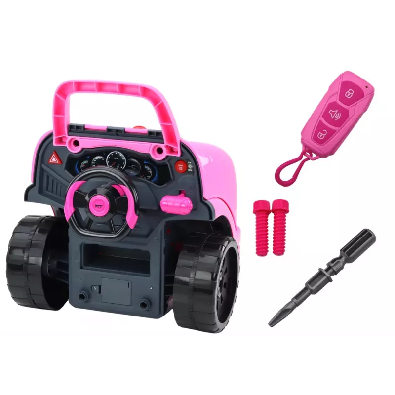 Kit smontaggio officina camion con motore LEAN TOYS rosa