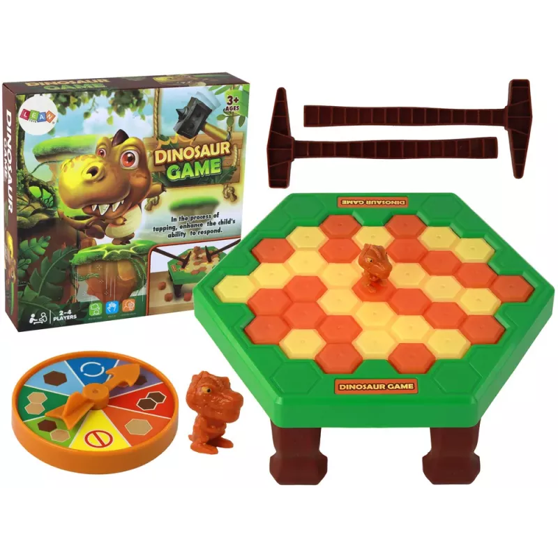 Gioco arcade per tutta la famiglia LEAN TOYS dinosauro nei guai martello