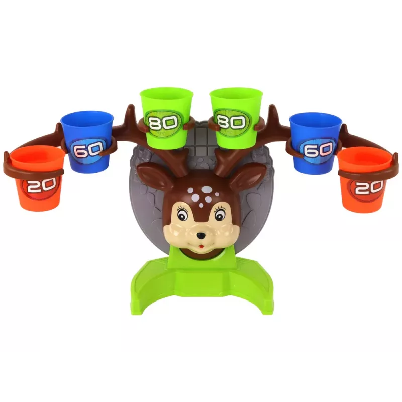 Gioco arcade LEAN TOYS lancio della palla sul bersaglio cervo