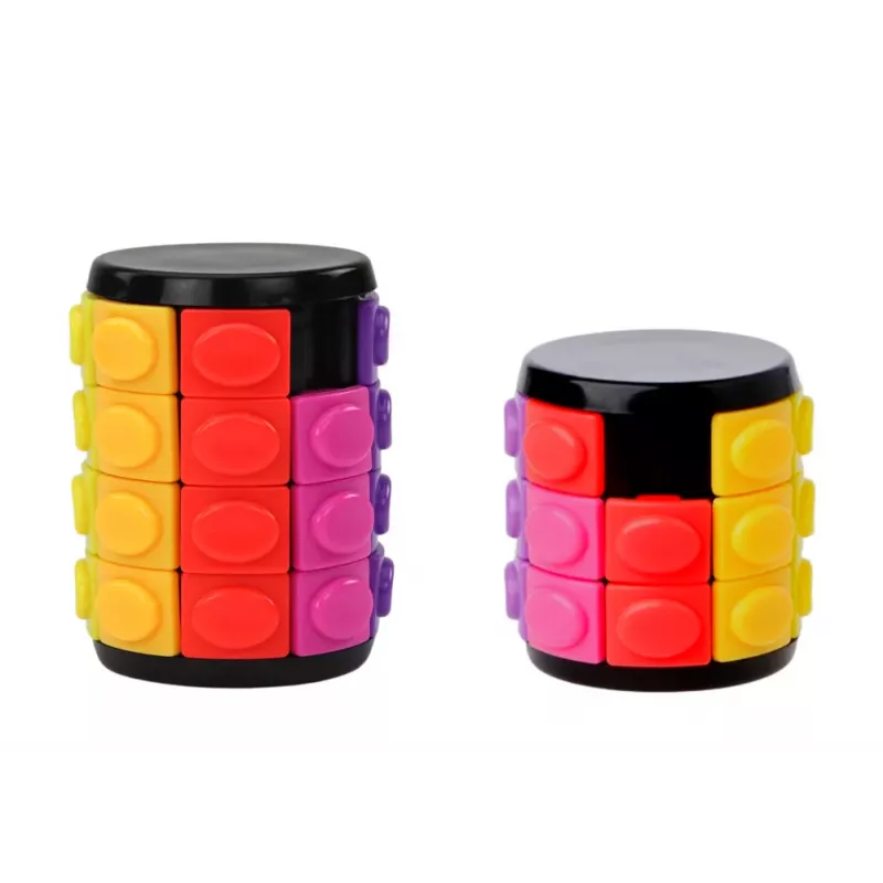 LEAN TOYS Set puzzle logico a cilindri 3 livelli di difficoltà