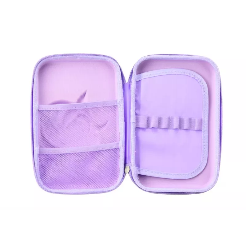 LEAN Astuccio grande Unicorn, 3D, viola, 23x15x5 cm
