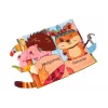 LEAN TOYS Libro Morbido Educativo Frusciante Animali del Bosco