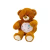LEAN TOYS Orsetto luminoso da addormentamento con suoni modalità notte e giorno marrone