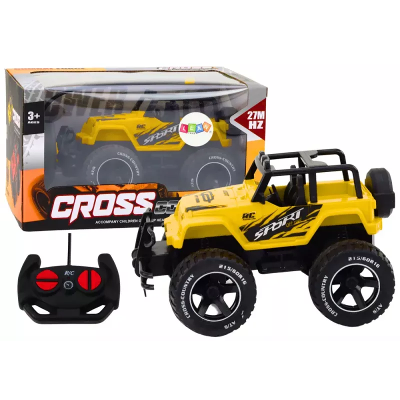 LEAN TOYS Auto fuoristrada radiocomandata RC 1:18 giallo