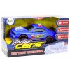 LEAN TOYS auto da corsa con luce, suono e cofano apribile blu