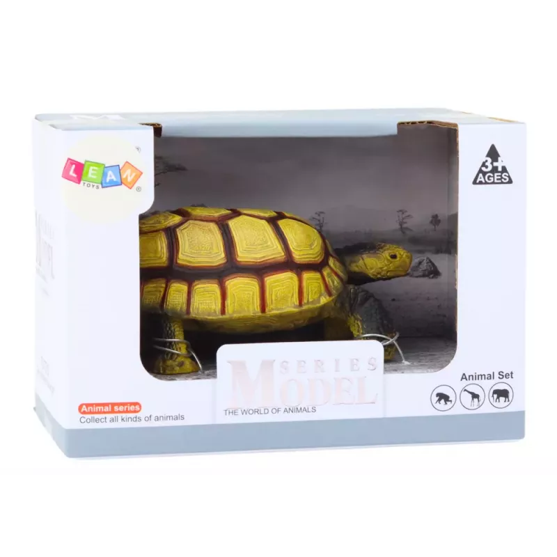 LEAN TOYS Statuina da Collezione Tartaruga Rettile Beige e Marrone D
