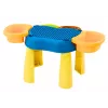 LEAN TOYS Tavolo multifunzione 4in1 mattoncini pesca disegno blu