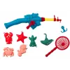 LEAN TOYS Tavolo multifunzione 4in1 mattoncini pesca disegno blu