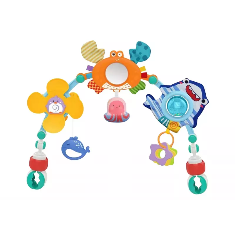 LEAN TOYS Dondolo lettino appeso animali marini oceano