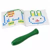 LEAN TOYS Lavagna magnetica didattica puzzle dinosauri verde