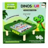 LEAN TOYS Lavagna magnetica didattica puzzle dinosauri verde