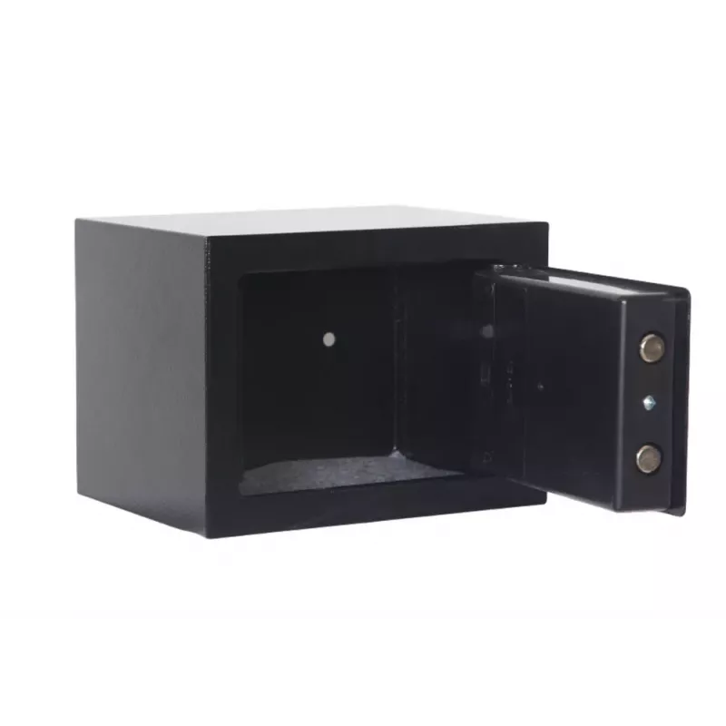LEAN Cassaforte portachiavi da parete in acciaio nero 35x25x25cm