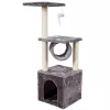 LEAN Tiragraffi con cuccia, tunnel e piattaforma 30x30x78 cm