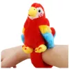 LEAN TOYS Mascotte pappagallo di peluche bracciale da polso rosso