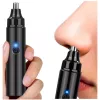 LEAN Trimmer per peli del naso impermeabile nero