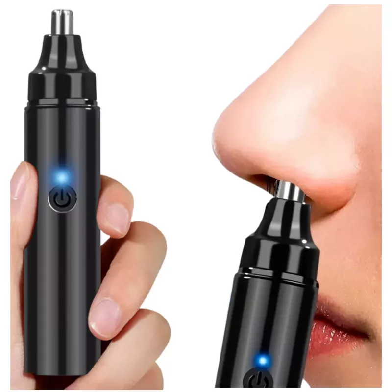 LEAN Trimmer per peli del naso impermeabile nero
