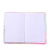 LEAN Quaderno peluche pelo rigato con unicorno colorato A5