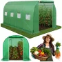 LEAN Serra tunnel in film per ortaggi, finestre, verde, UV, 4,5x2x2 M, 9 m²