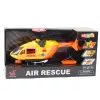 LEAN TOYS Elicottero di soccorso con gancio, barella, luci, suoni, arancione, 1:12