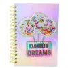 LEAN Quaderno a righe olografico Candy Dreams A5 90 fogli