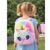 LEAN Zaino per bambini in peluche unicorno arcobaleno multicolore 20cm 3L