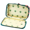 LEAN Astuccio scolastico organizer borsa cosmetici tasche ciliegie verde 22,5 cm