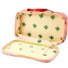 LEAN Astuccio scolastico organizer borsa cosmetici tasca aggiuntiva pesci rosa 22,5 cm