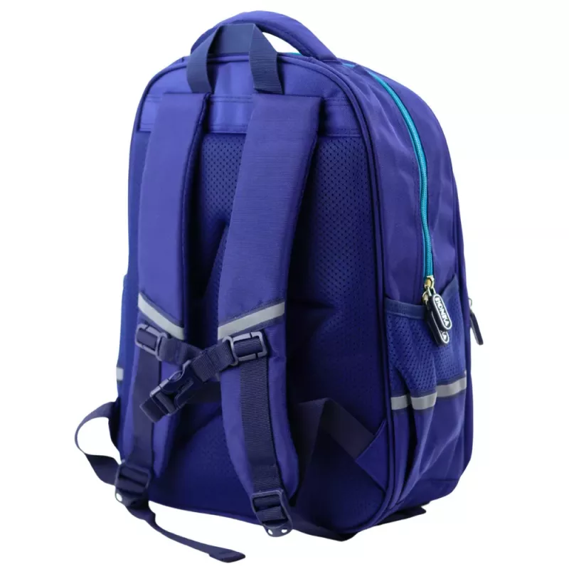 Zaino scuola bambino LEAN dinosauro blu 41x30x16 cm