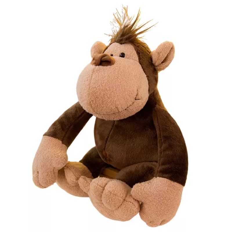 LEAN TOYS Peluche mascotte scimmia marrone 25cm