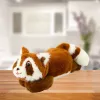 LEAN TOYS Peluche procione marrone sdraiato 30cm
