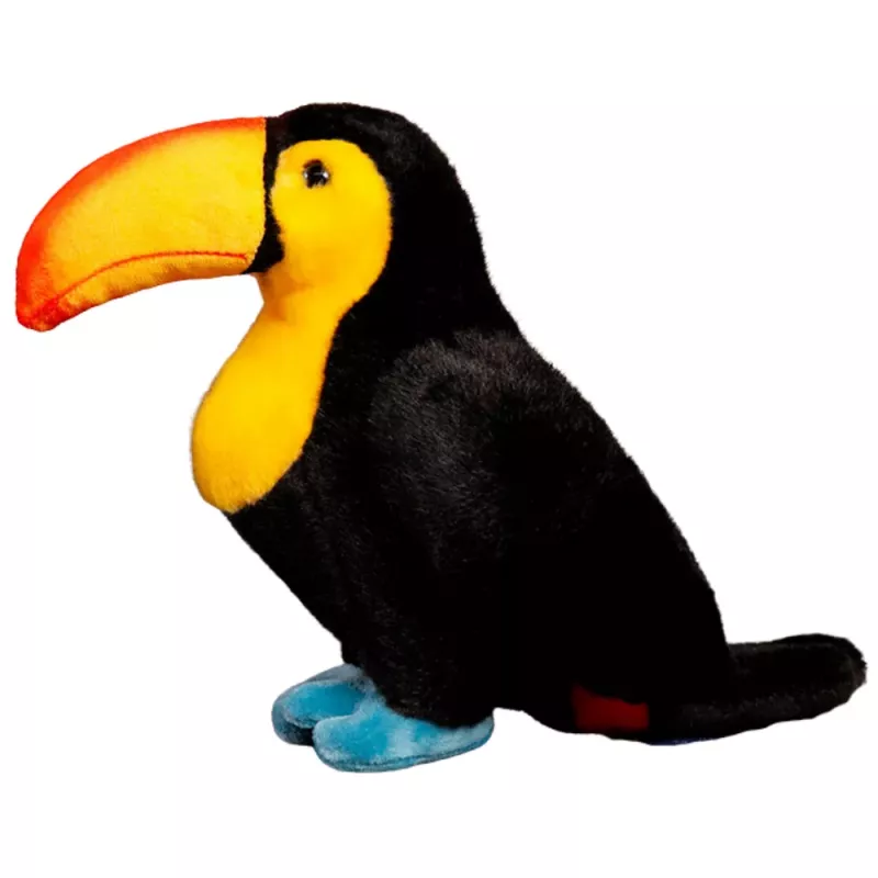 LEAN TOYS Peluche tucano nero 25 cm