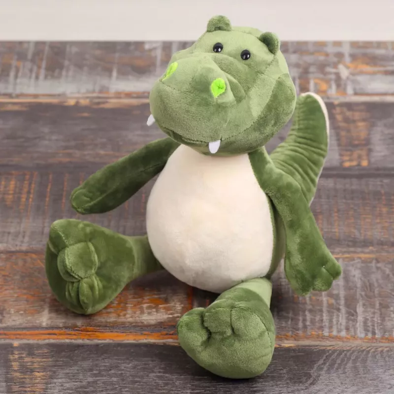 LEAN TOYS Peluche mascotte coccodrillo verde 25cm