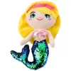 LEAN TOYS Peluche sirena peluche con coda paillettes verde 30 cm
