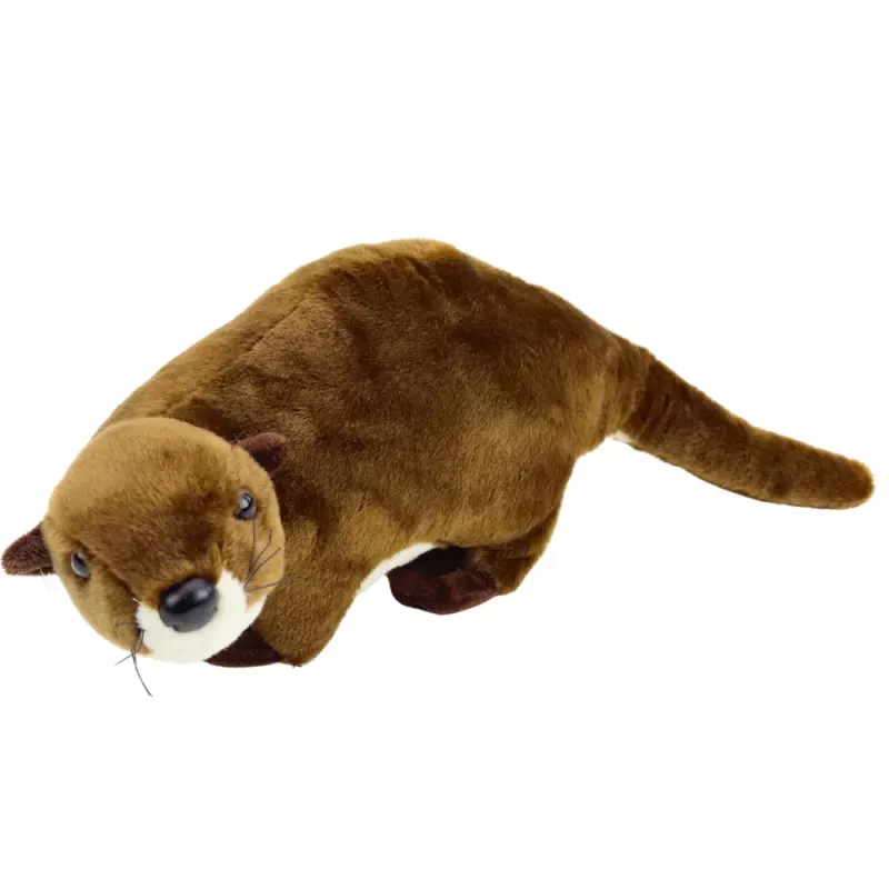 LEAN TOYS Peluche lontra peluche marrone 37 cm