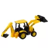 LEAN TOYS Escavatore da costruzione con trazione due benne mobili giallo