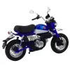 LEAN TOYS Moto retrò classic in metallo luci blu 1:12