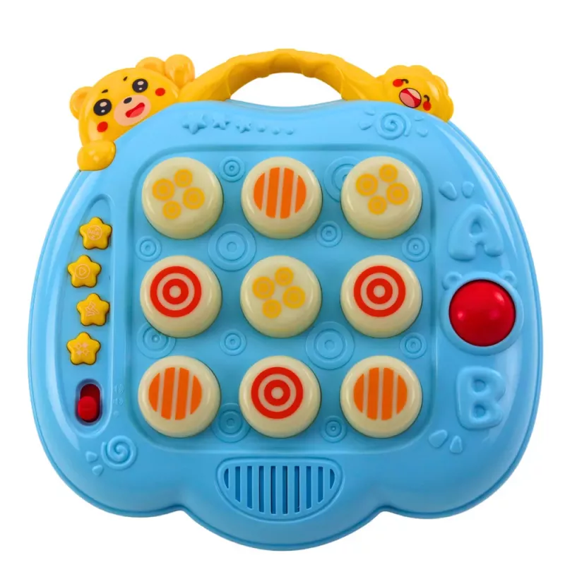 LEAN TOYS Gioco di abilità Whac-A-Mole con martello per bambini piccoli blu
