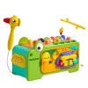 LEAN TOYS Cubo didattico interattivo coccodrillo suoni multifunzionali
