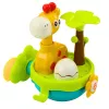 LEAN TOYS Giocattolo da bagno giraffa sensoriale interattivo ventose colorato