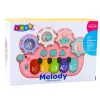 LEAN TOYS Pianoforte interattivo per bambini Gears rosa