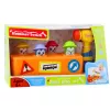 LEAN TOYS Giocattolo interattivo martello colorato criceto costruzione strada