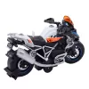 LEAN TOYS Moto racing fai da te da smontare con luci e suoni nera