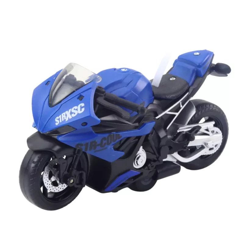 LEAN TOYS Moto sportiva racing con luci e suoni mix
