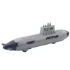 LEAN TOYS Nave sottomarino con lancio siluri, guida, grigio, 28 cm