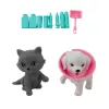 LEAN TOYS Mini bambola veterinario, set accessori per cura di cane e gatto